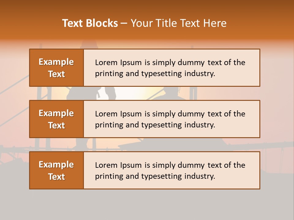Villa Dusk Landscape PowerPoint Template