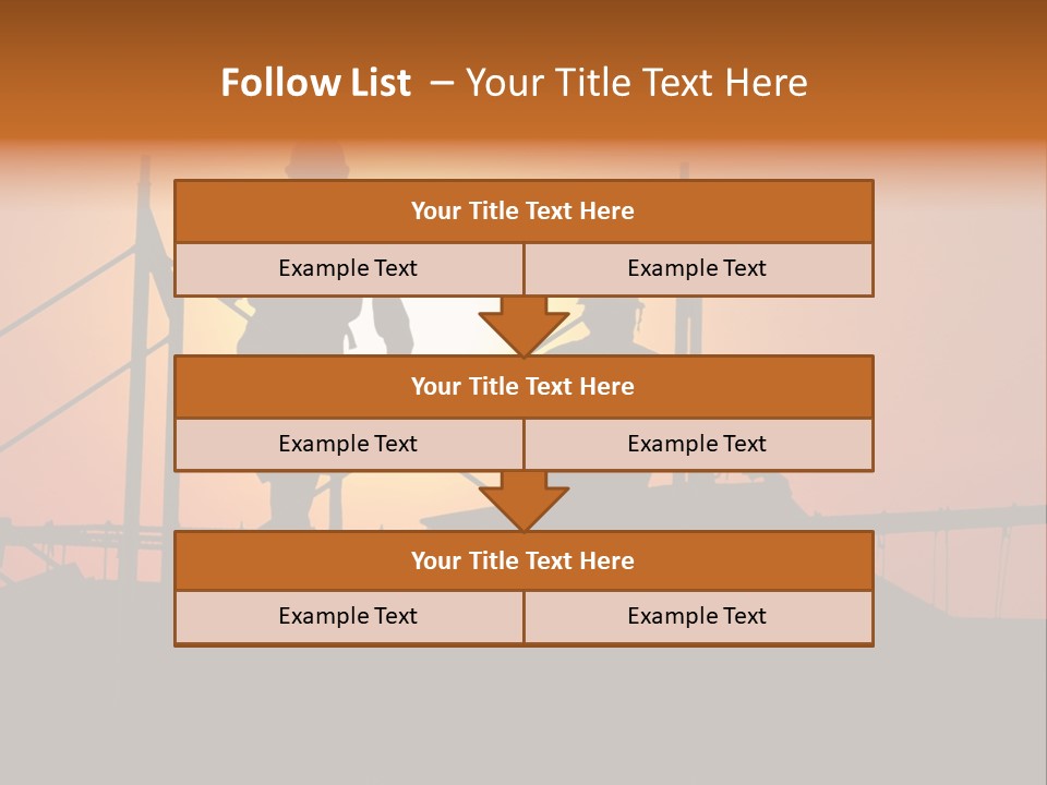 Villa Dusk Landscape PowerPoint Template