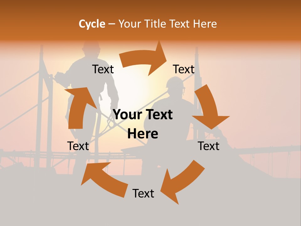 Villa Dusk Landscape PowerPoint Template