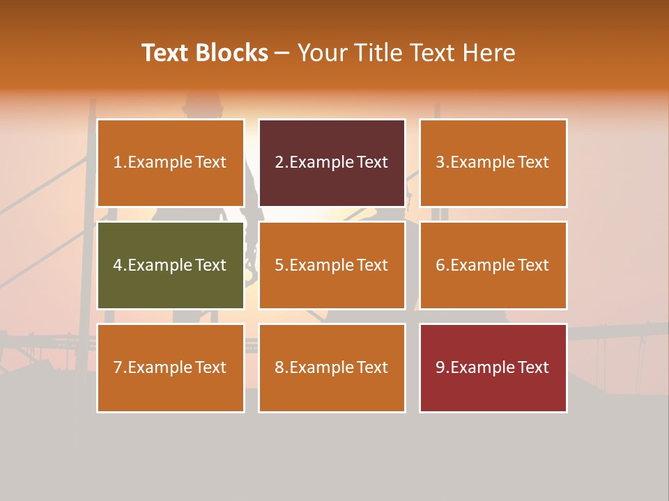 Villa Dusk Landscape PowerPoint Template