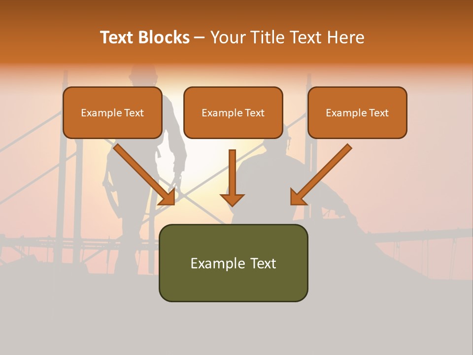 Villa Dusk Landscape PowerPoint Template