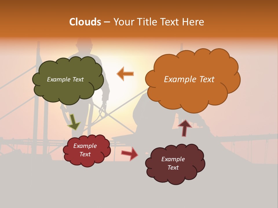 Villa Dusk Landscape PowerPoint Template