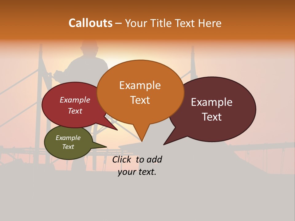 Villa Dusk Landscape PowerPoint Template