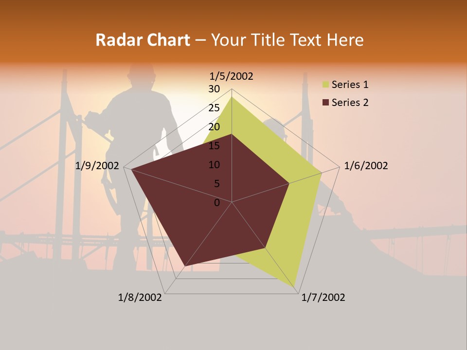 Villa Dusk Landscape PowerPoint Template