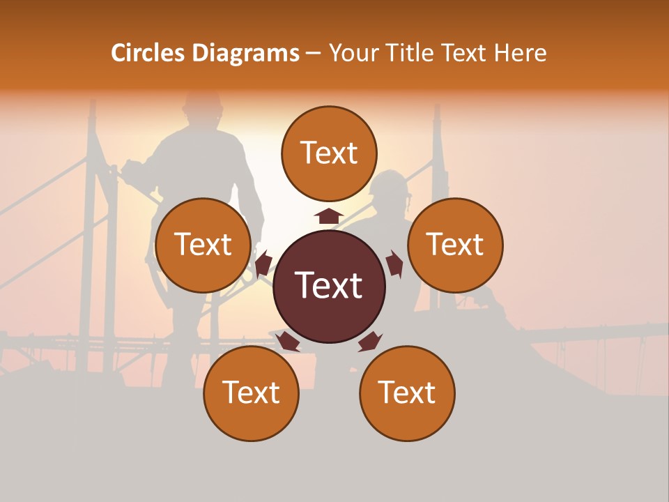 Villa Dusk Landscape PowerPoint Template