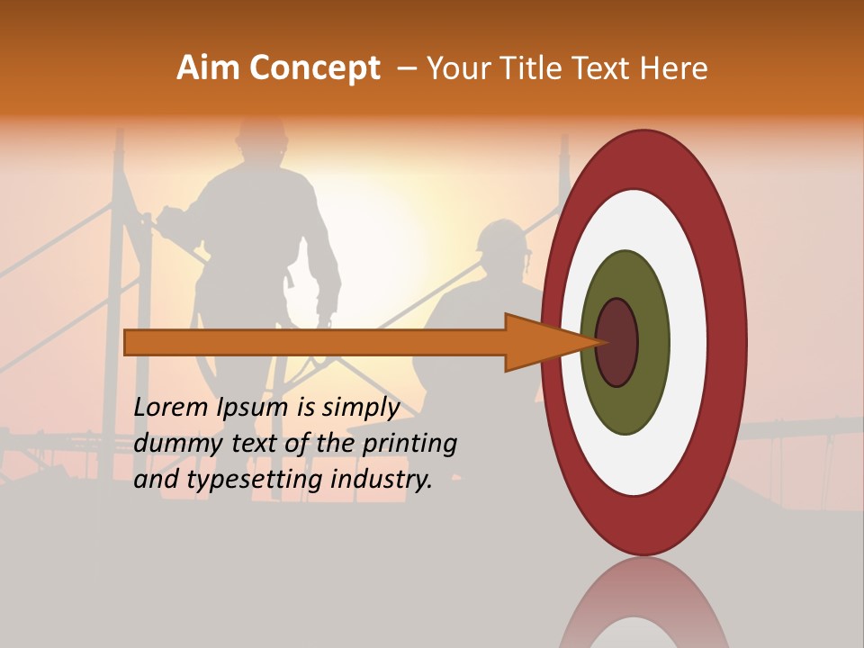 Villa Dusk Landscape PowerPoint Template