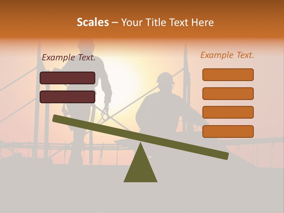 Villa Dusk Landscape PowerPoint Template
