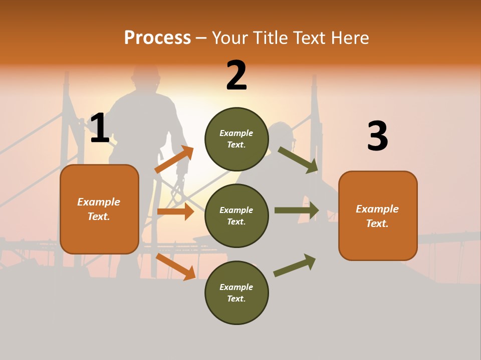 Villa Dusk Landscape PowerPoint Template