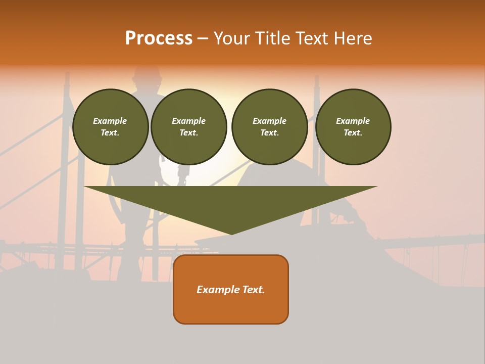 Villa Dusk Landscape PowerPoint Template