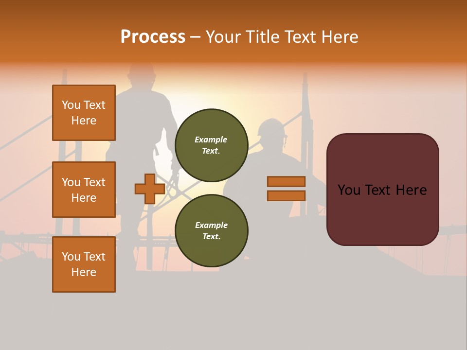 Villa Dusk Landscape PowerPoint Template