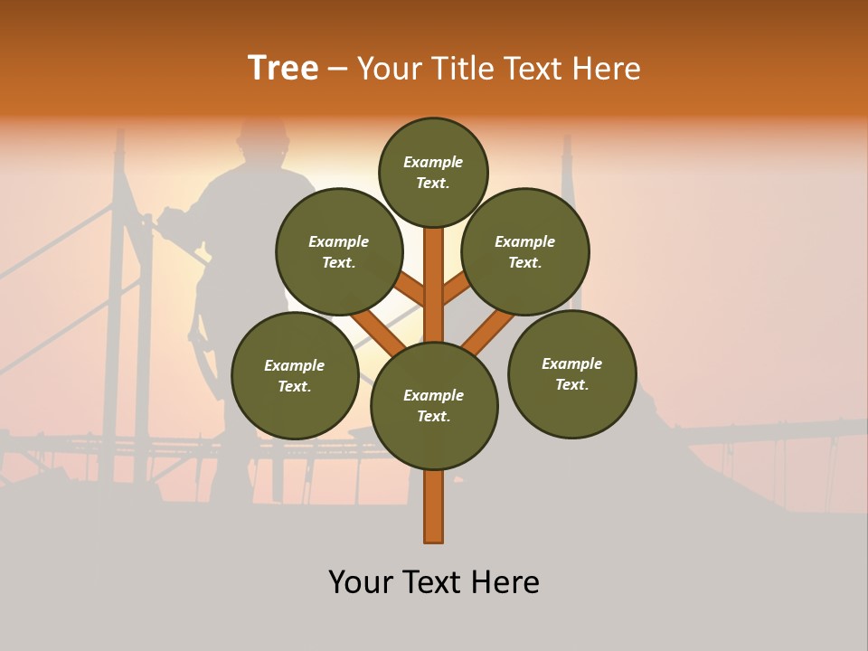 Villa Dusk Landscape PowerPoint Template