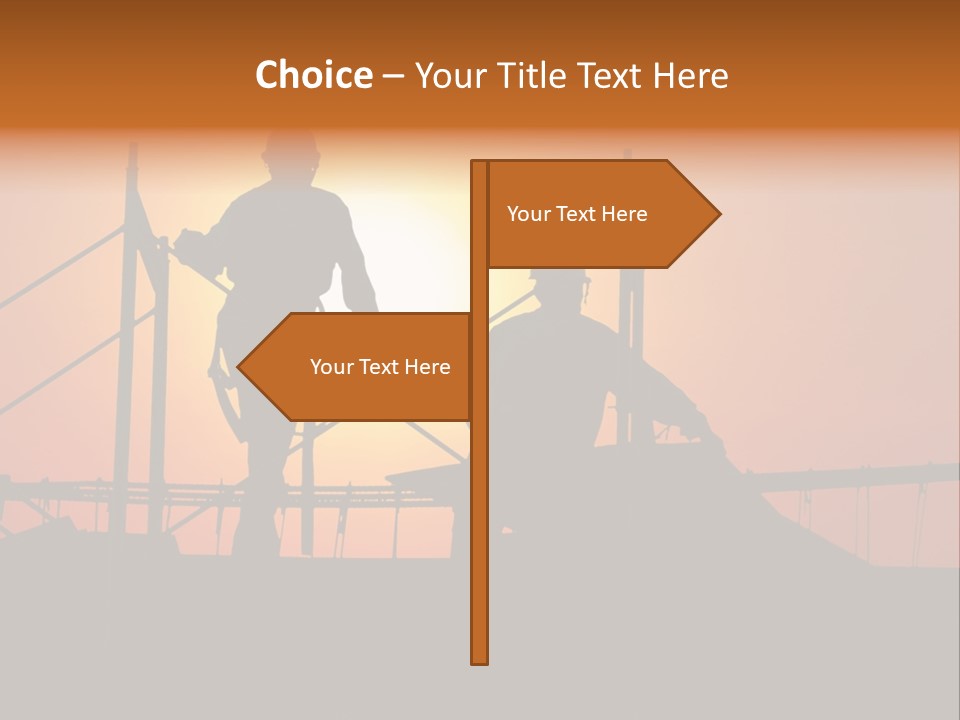 Villa Dusk Landscape PowerPoint Template