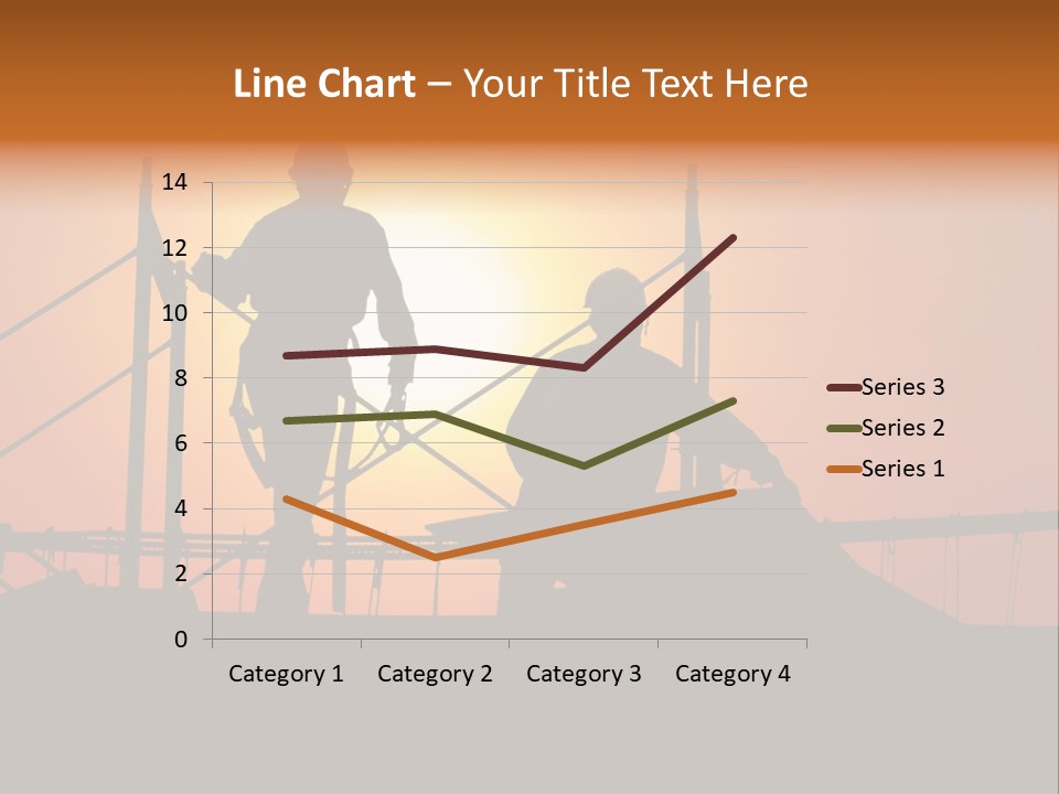 Villa Dusk Landscape PowerPoint Template