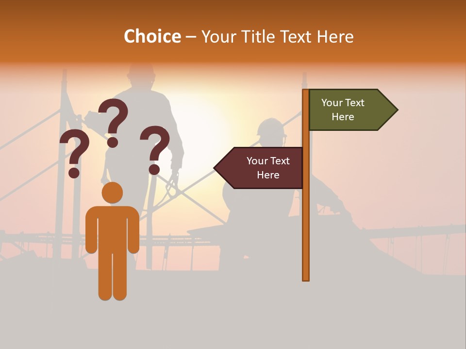 Villa Dusk Landscape PowerPoint Template