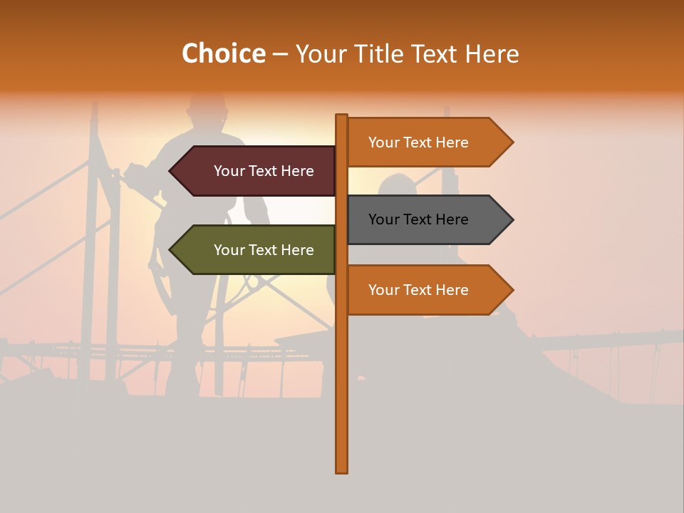 Villa Dusk Landscape PowerPoint Template