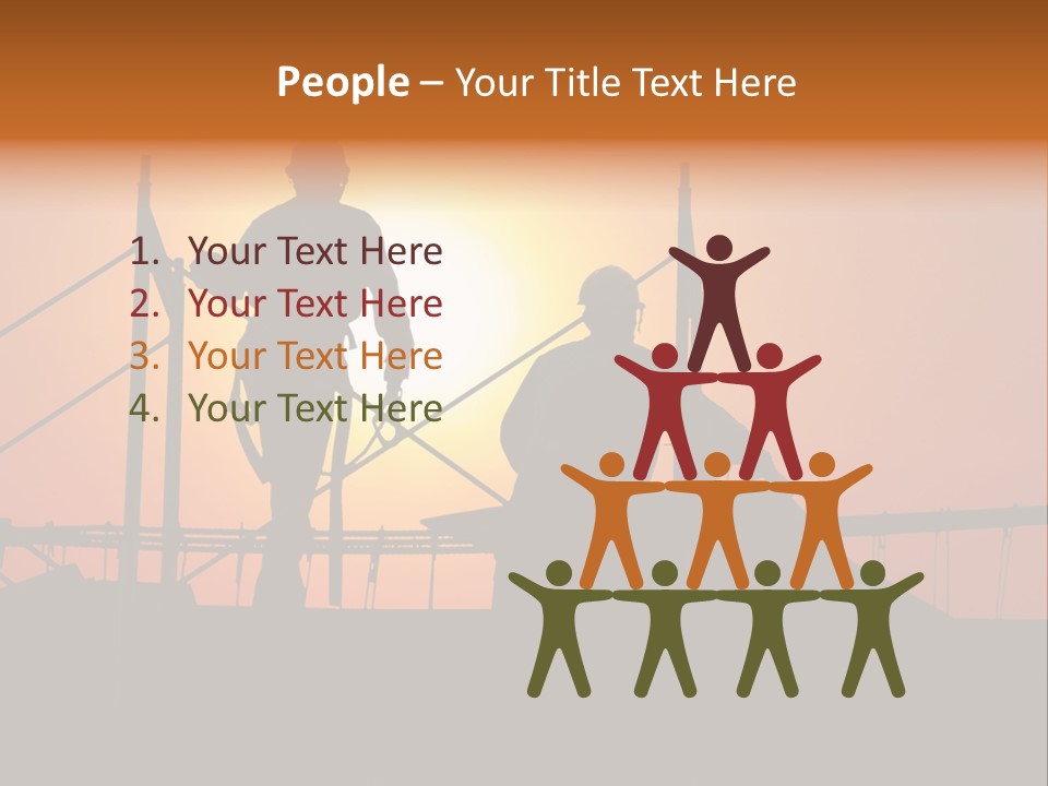 Villa Dusk Landscape PowerPoint Template