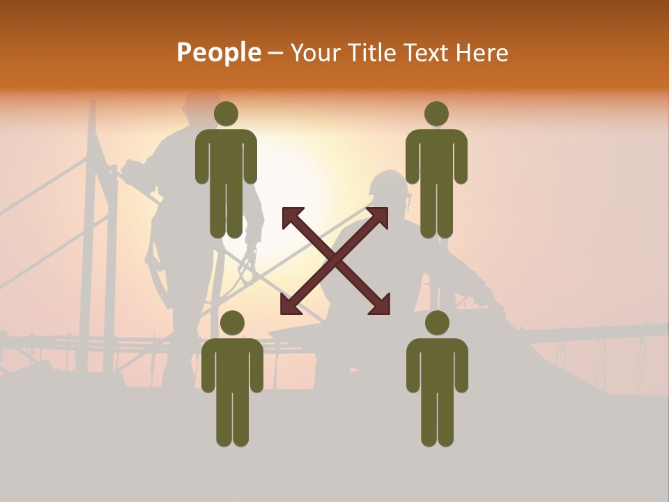 Villa Dusk Landscape PowerPoint Template