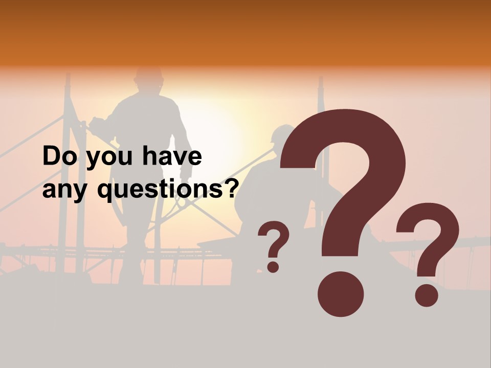 Villa Dusk Landscape PowerPoint Template