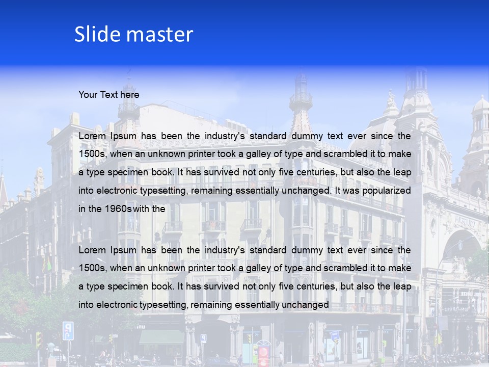 Capital Barsa Sky PowerPoint Template