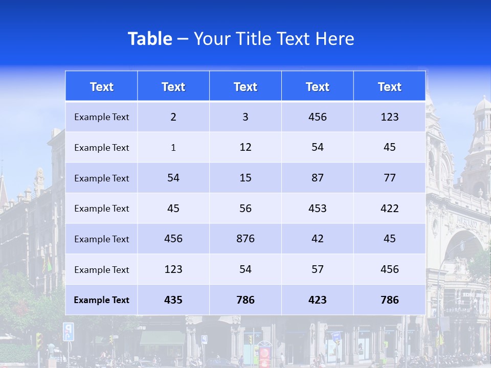 Capital Barsa Sky PowerPoint Template