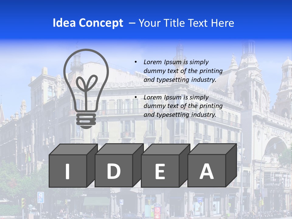 Capital Barsa Sky PowerPoint Template