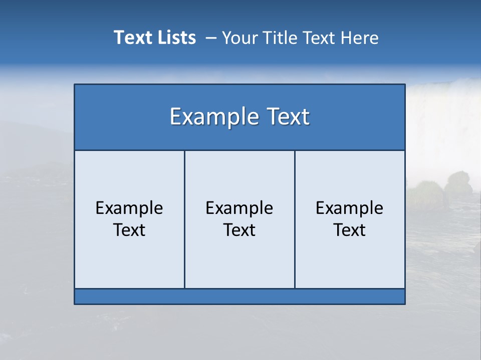 A Waterfall With A Rainbow In The Middle Of It PowerPoint Template