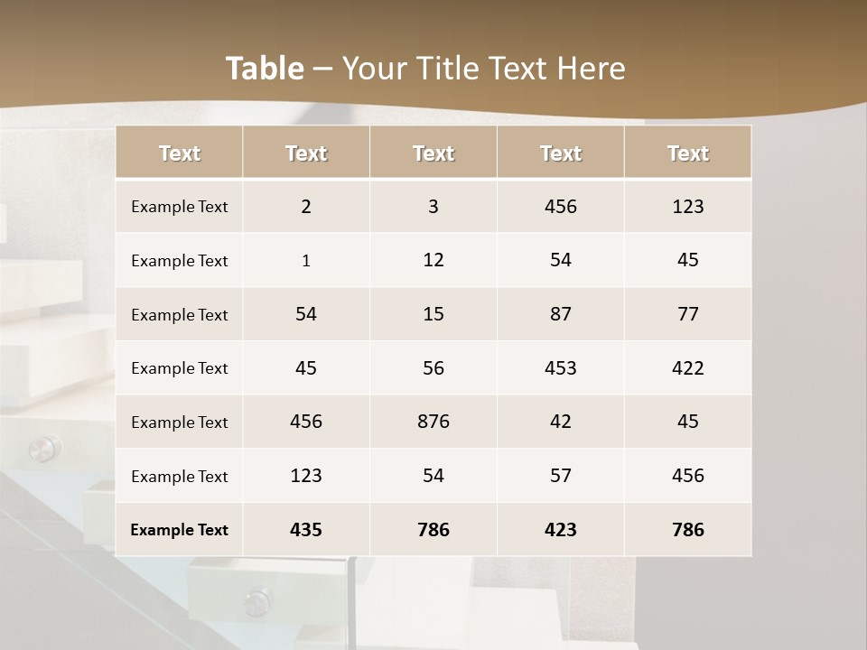A Man In A Suit Is Walking Down A Set Of Stairs PowerPoint Template
