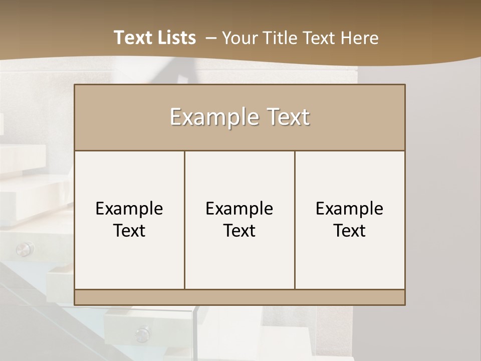 A Man In A Suit Is Walking Down A Set Of Stairs PowerPoint Template