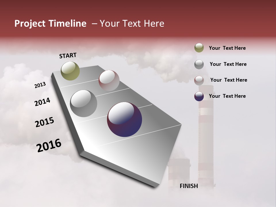 Majestic Sunset Ridge PowerPoint Template