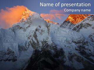 Majestic Sunset Ridge PowerPoint Template