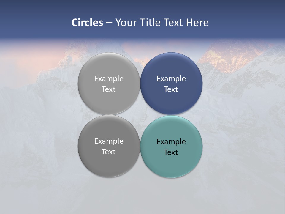 Majestic Sunset Ridge PowerPoint Template