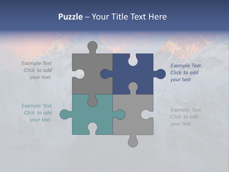 Majestic Sunset Ridge PowerPoint Template