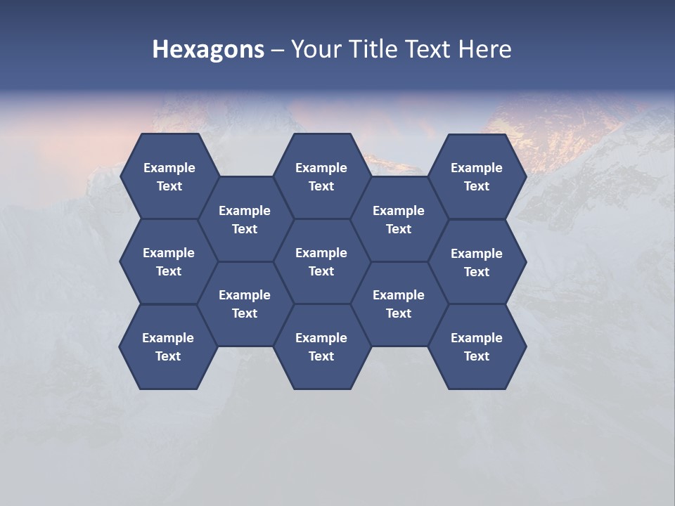 Majestic Sunset Ridge PowerPoint Template