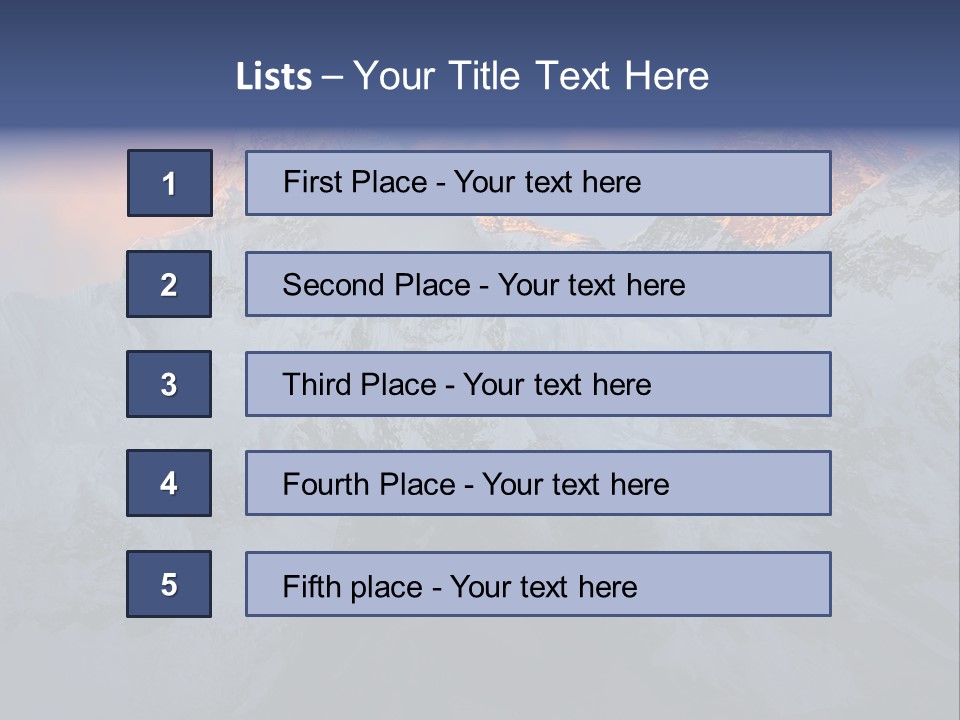 Majestic Sunset Ridge PowerPoint Template