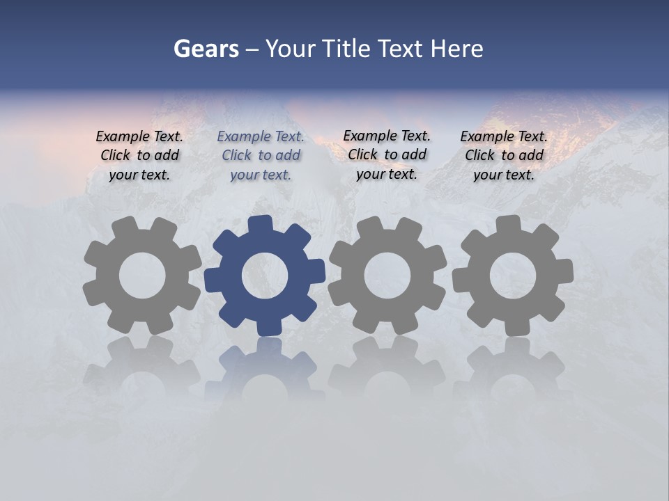 Majestic Sunset Ridge PowerPoint Template