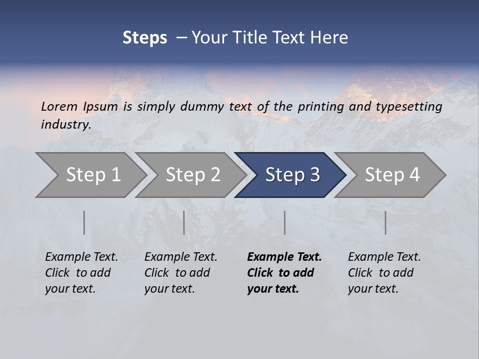 Majestic Sunset Ridge PowerPoint Template