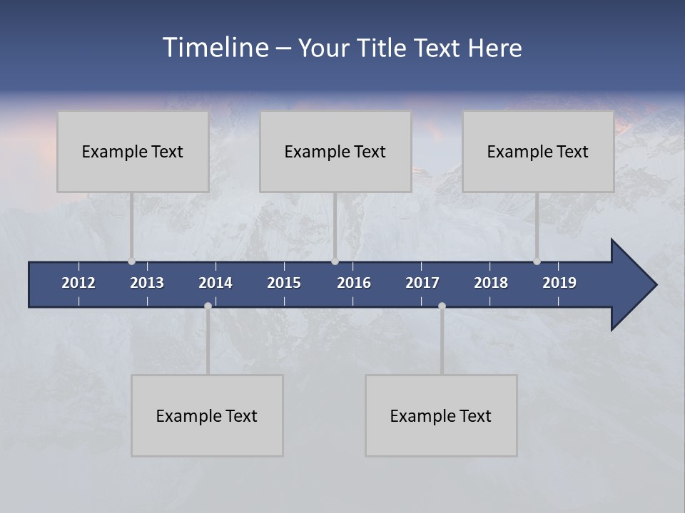 Majestic Sunset Ridge PowerPoint Template