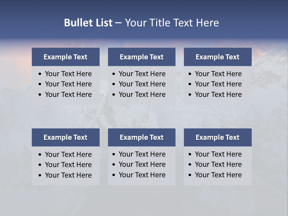 Majestic Sunset Ridge PowerPoint Template