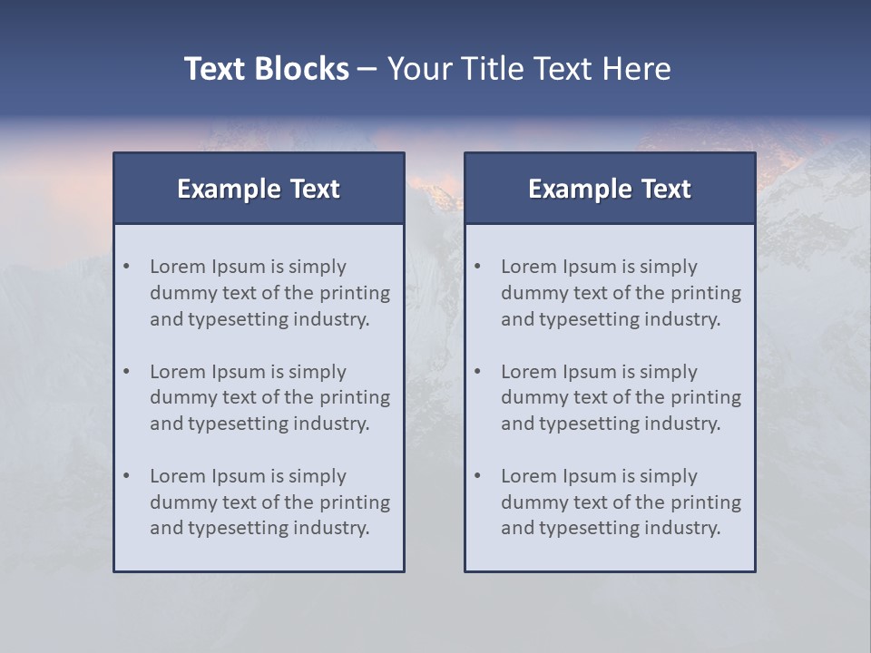 Majestic Sunset Ridge PowerPoint Template