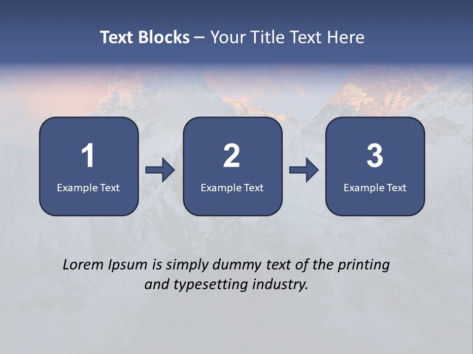 Majestic Sunset Ridge PowerPoint Template