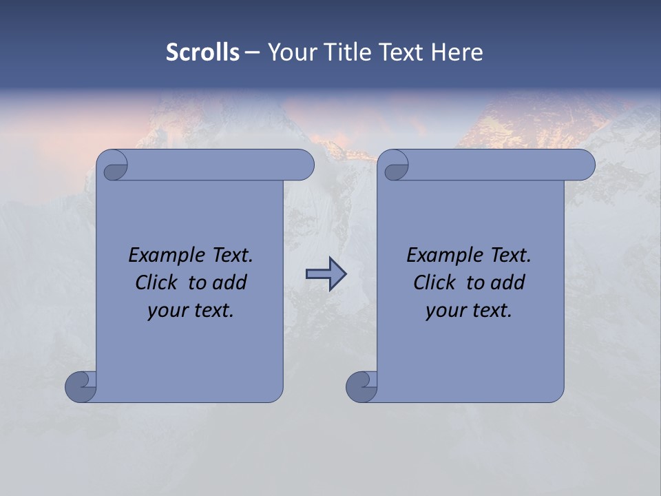 Majestic Sunset Ridge PowerPoint Template