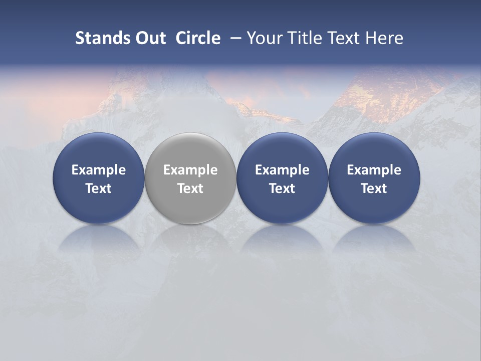 Majestic Sunset Ridge PowerPoint Template