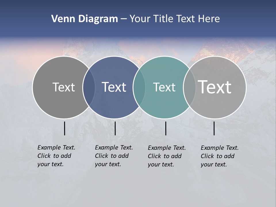Majestic Sunset Ridge PowerPoint Template
