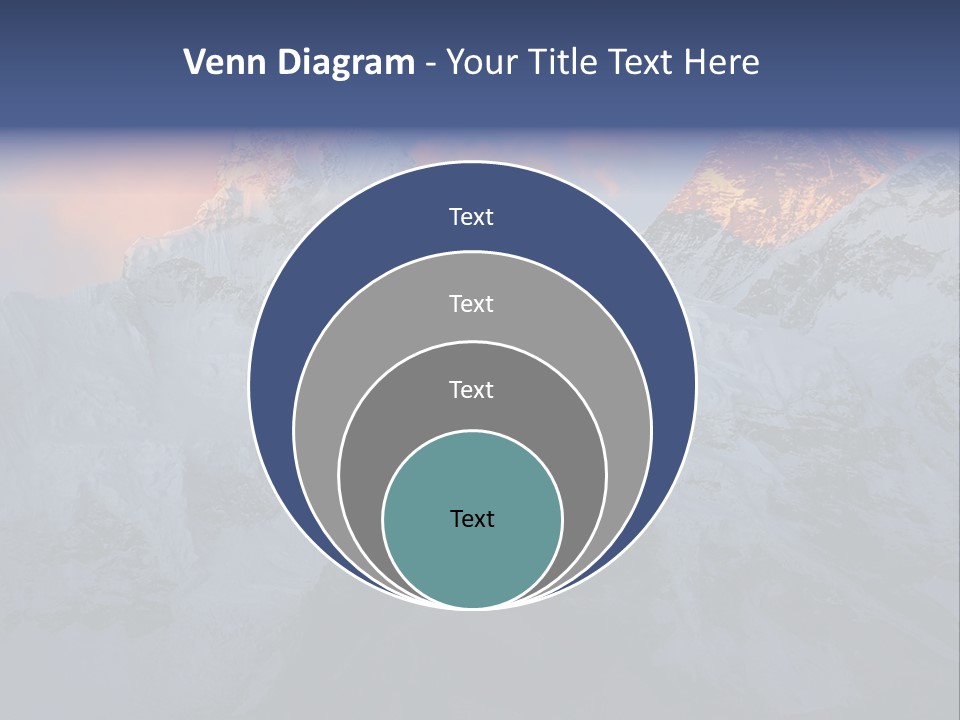 Majestic Sunset Ridge PowerPoint Template