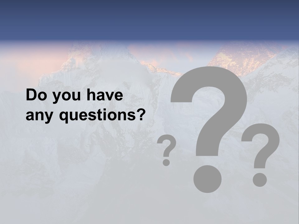 Majestic Sunset Ridge PowerPoint Template