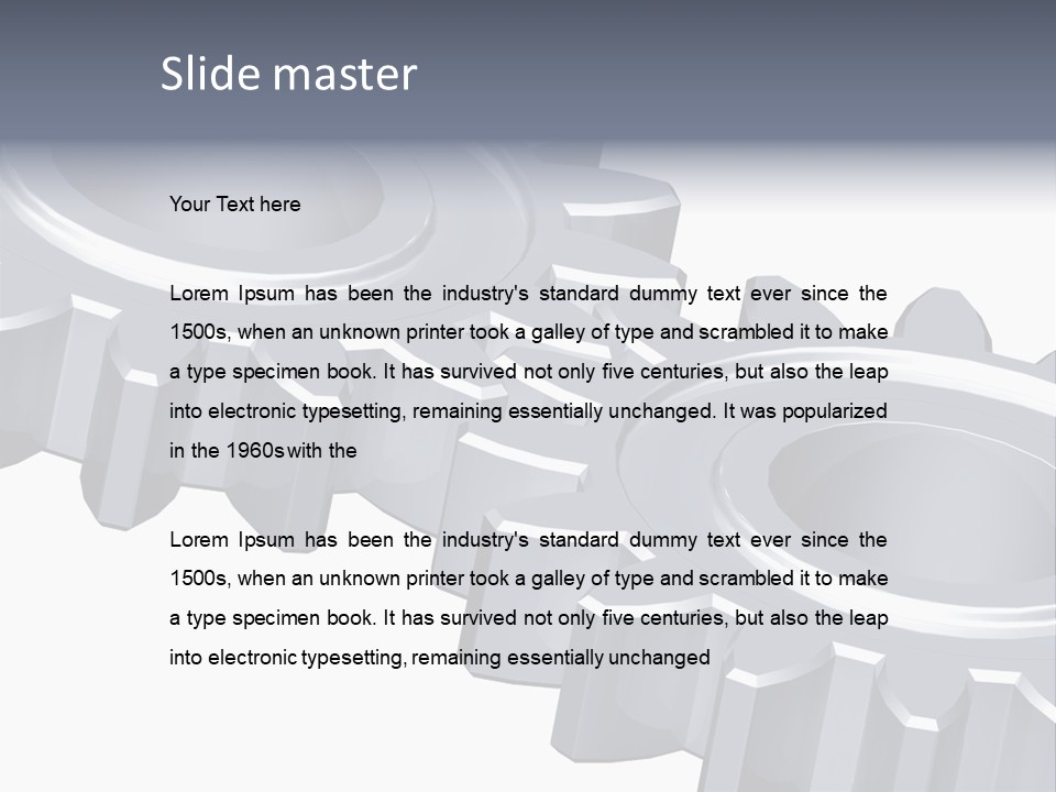 Engineering Set White PowerPoint Template
