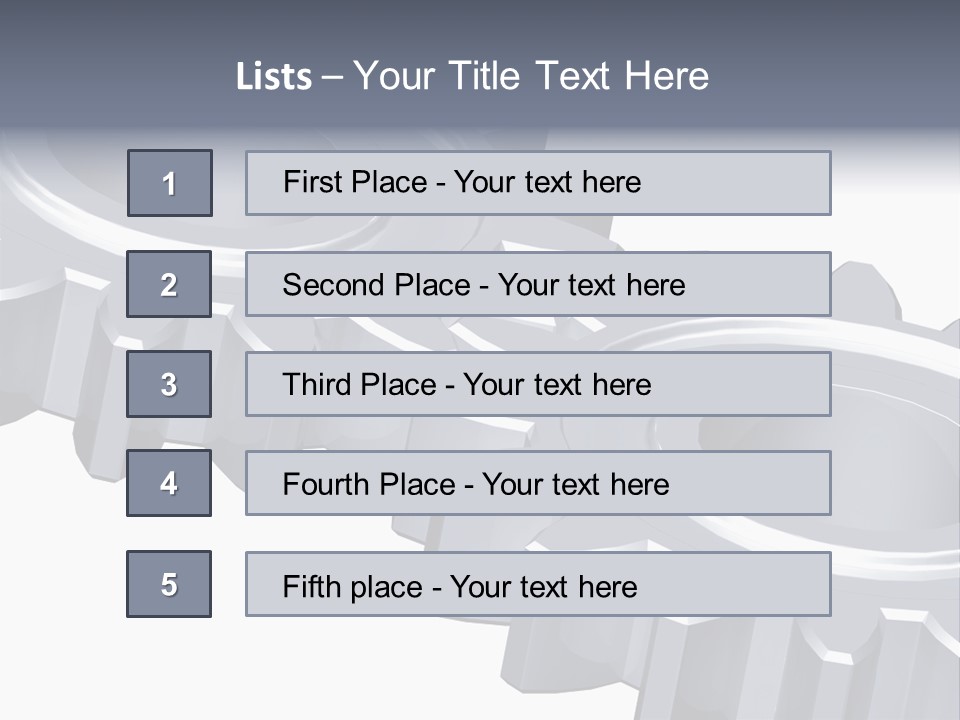 Engineering Set White PowerPoint Template