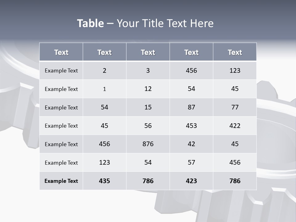 Engineering Set White PowerPoint Template