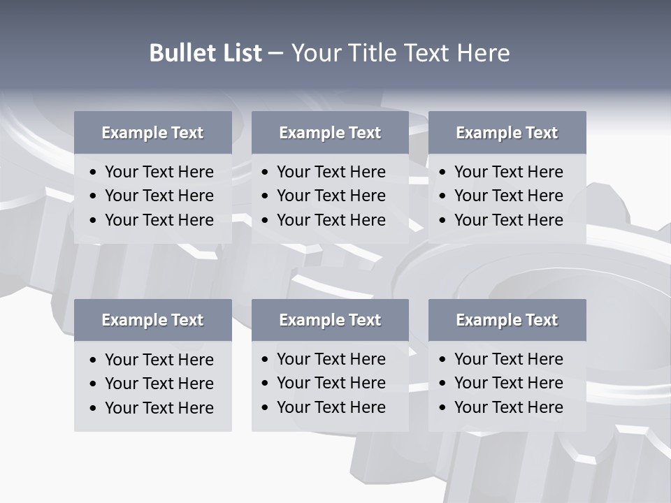 Engineering Set White PowerPoint Template