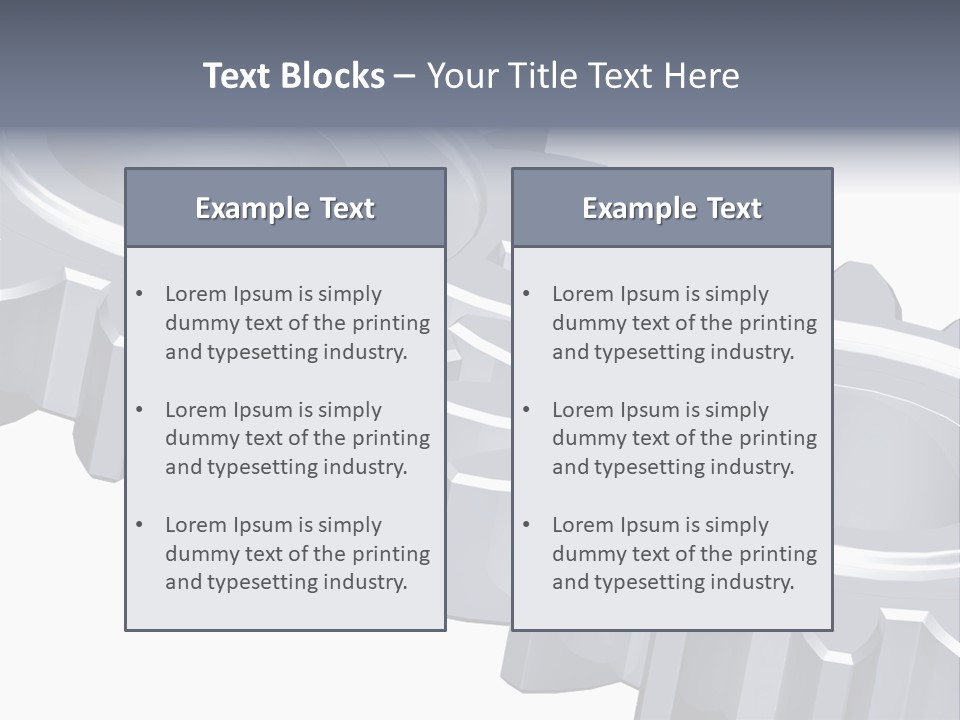 Engineering Set White PowerPoint Template